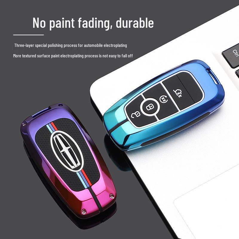 Compatible Metal Key Case for Lincoln Models: Corsair, Aviator, Navigator, MKX, Continental, MKZ, MKC