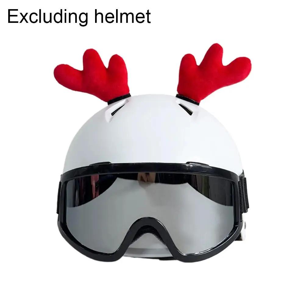

Cute Cartoon Penguin Motorcycle Helmet DIY Soft Plush Antlers For Motorcycle Scooter Snowboard Ski Helmet Accessories F5G9