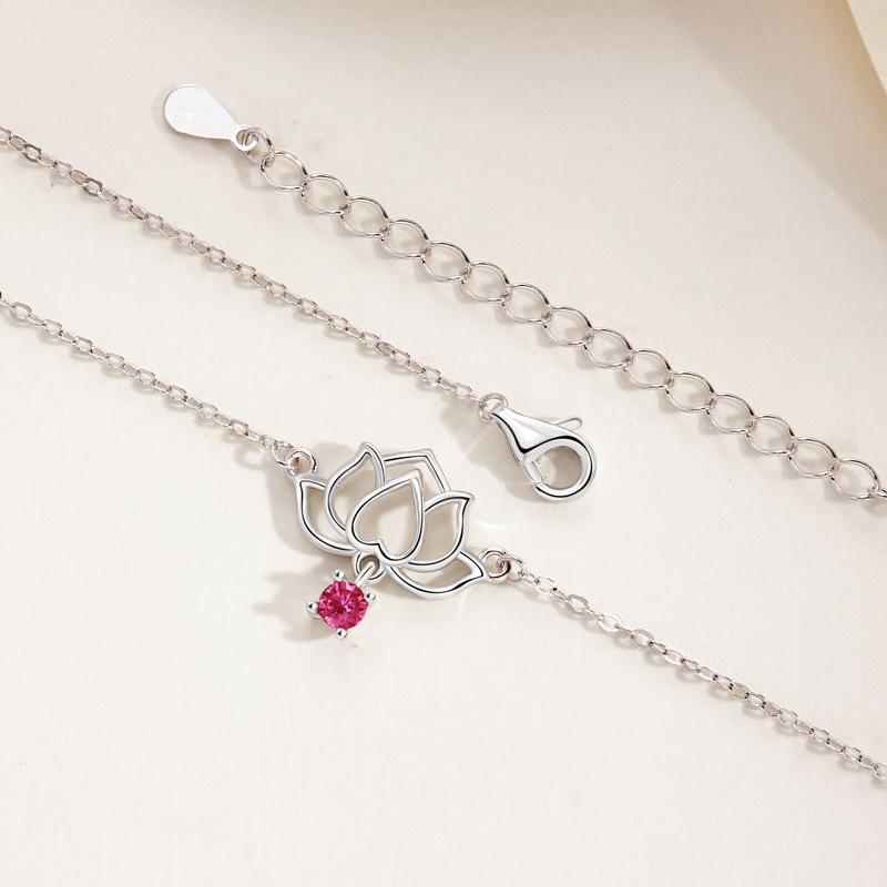 Lotus Halskette Damenmode Retro Neue Chinesische Stil Hohl Lotus Nische Design Blume Halskette Frauen