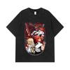 275 GSM Washed T-shirts 100% Cotton Chainsaw Man V20 Print Unisex Heavy Cotton T Shirt