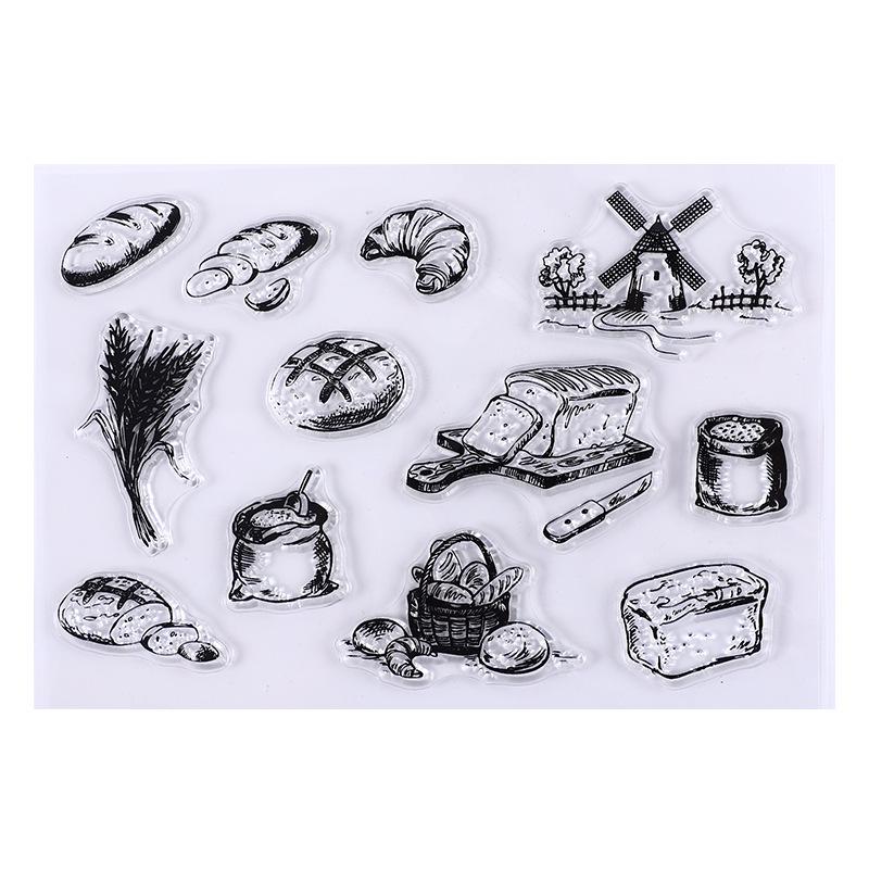 Retro Icons Silicone Stamps for Journals, DIY Photo Albums, and Card Decoration