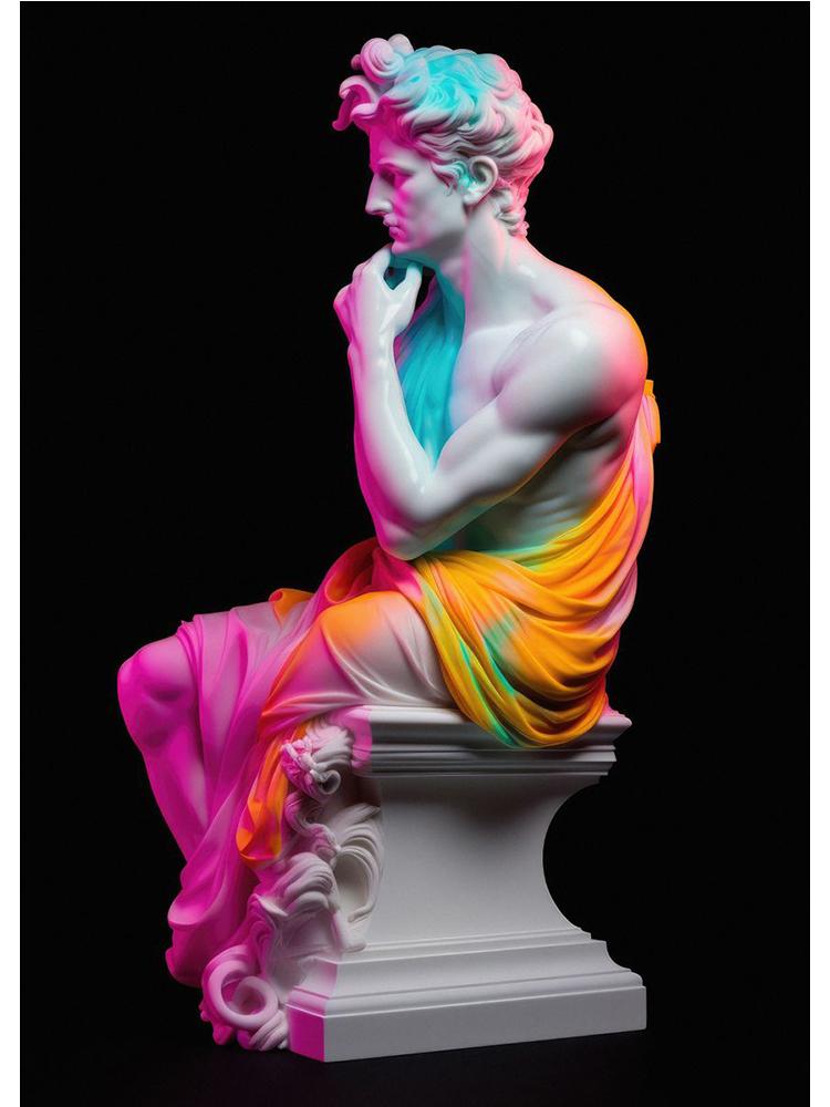 Vintage Apollo Marble David Popolo Poster Canvas Painting Abstract Statue Wall Art For Modern Living Room Home Decor Cuadros