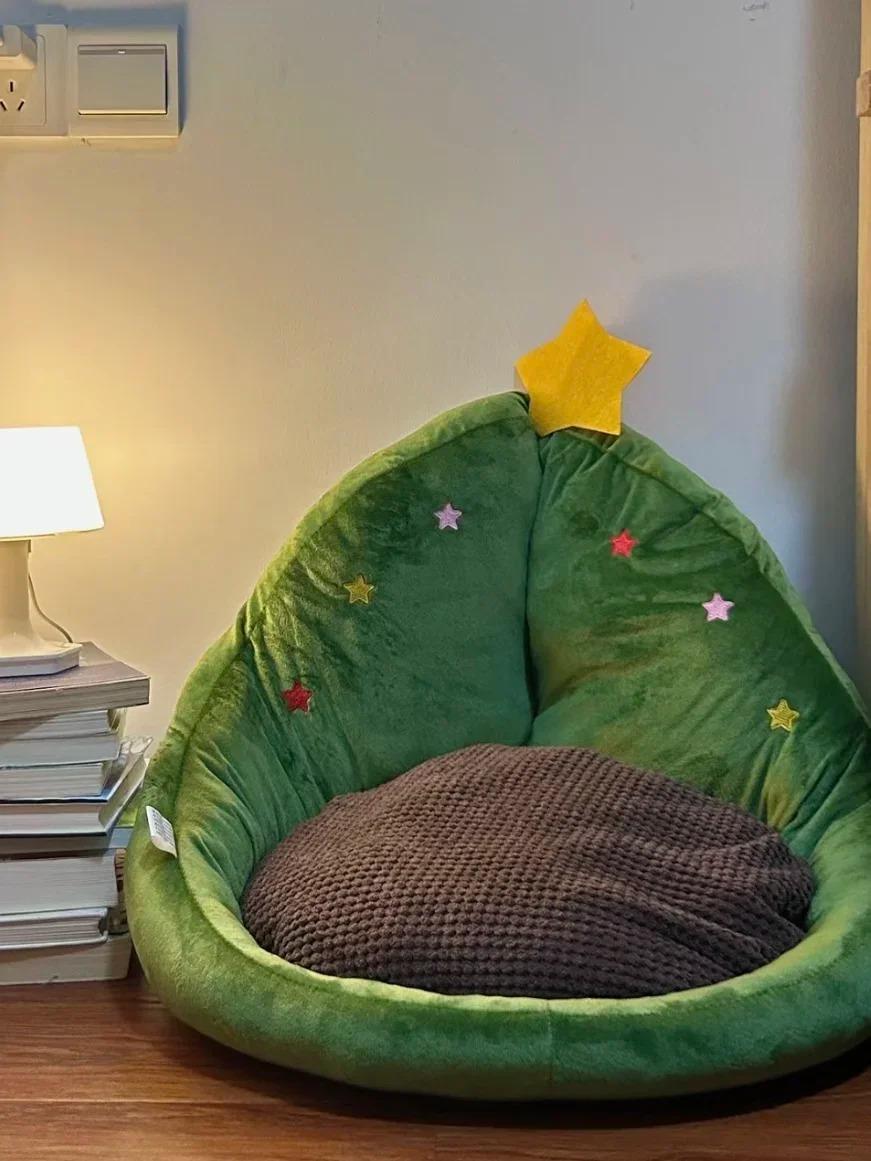 

Кошки Кровать Мягкая Собака Теплая Корзина Рождество Зимние Аксессуары Дома Подушки Вещи Товары для животных Все Товары Аксессуары для дома 48x38x58cm зелёный