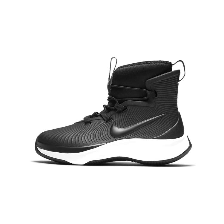 New Nike High Top Kids' Outdoor Shoes Black Children Aged 3 7 Years Old BQ5381-002