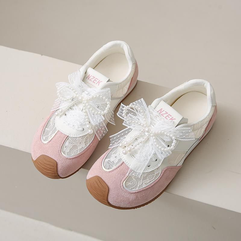 Fashion CRLAYDK Sneakers for Women Fashion Lace Summer Breathable Walking Shoes Casual Sweet Ladies Sports Running Girls Tennis