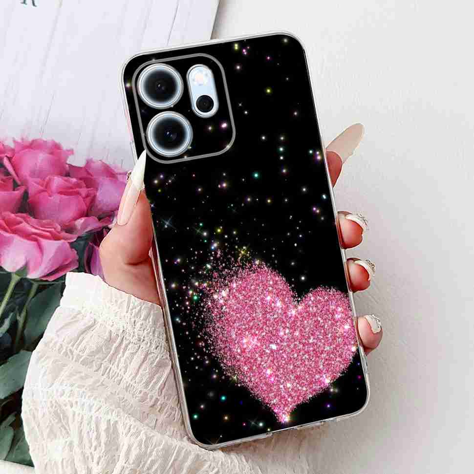 Für Oppo Reno14 F 5G CPH27436.57" Hülle Bunte Schmetterlingsblumen TPU Weiche Silikonhülle Für Oppo Reno 14 F RENO14F Handyhüllen