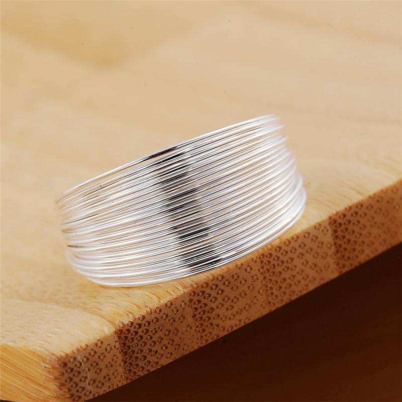925er Sterlingsilber Mehrreihige Ringe Für Damen Verstellbar Mode Hochzeit Verlobung Party Geschenke Charm Schmuck Hohe Qualität