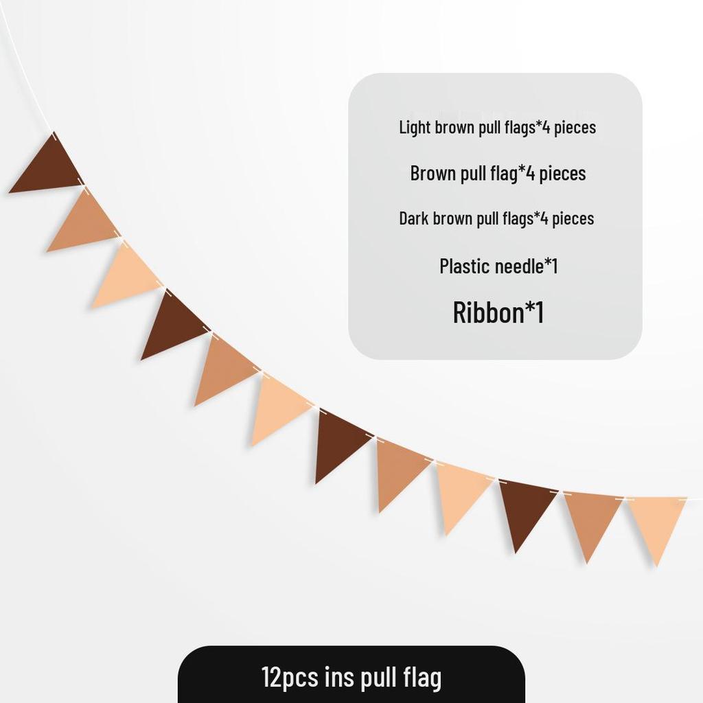 Coffee Forest Style Birthday Letters & Numbers Decoration for Kids' First Birthday Photoshoot