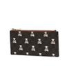 Slim Long Wallet Brown Pattern Cowhide Dcho5e791w3
