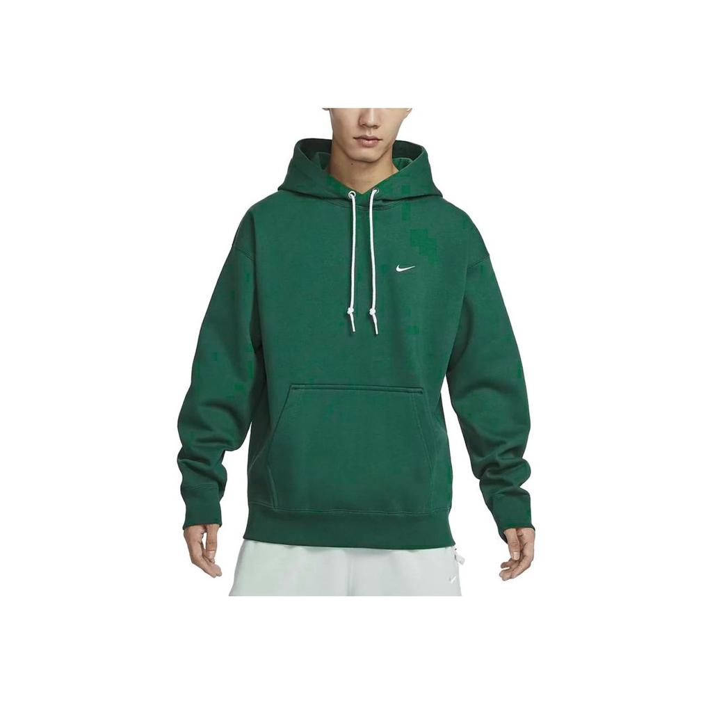 Nike Solo Swoosh Fleece Hoodie Men Tops Pine-Green DX1356-323