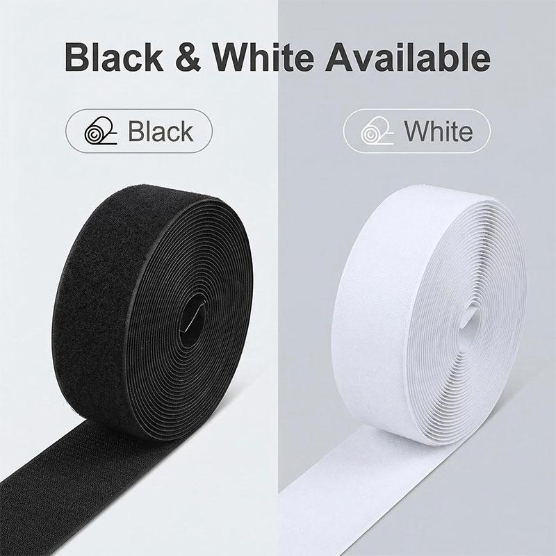 25M Strong Self Adhesive Hook and Loop Tape 20mm Nylon Magic Sticky Strips Fastener For DIY Home Apparel Sewing Supplies