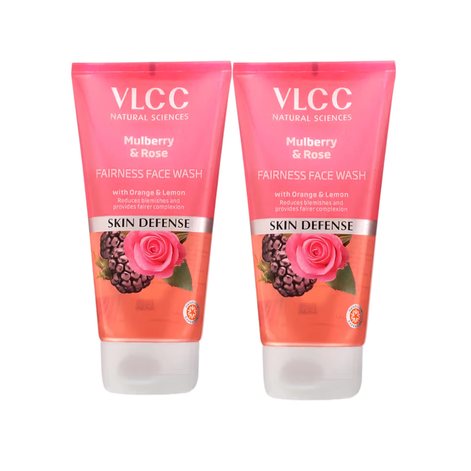 

VLCC Mulberry And Rose Facewash 150ml X Pack Of 2 For Radiant Glowing Skin And Brightening