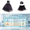Purple Black Mesh Porch Geese Clothes Witch Hat Included Goose Witch Skirt  Porch Decoration