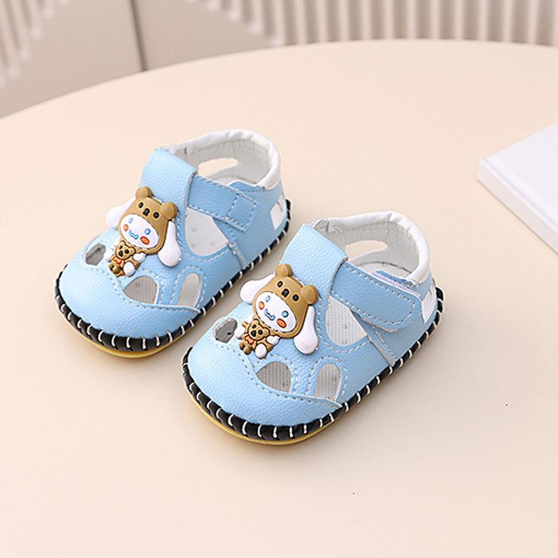 Spring and Summer New Soft-soled Baby Shoes Male 3-7-9 Months 0 1 1/2 Years Old Infant Sandals Female