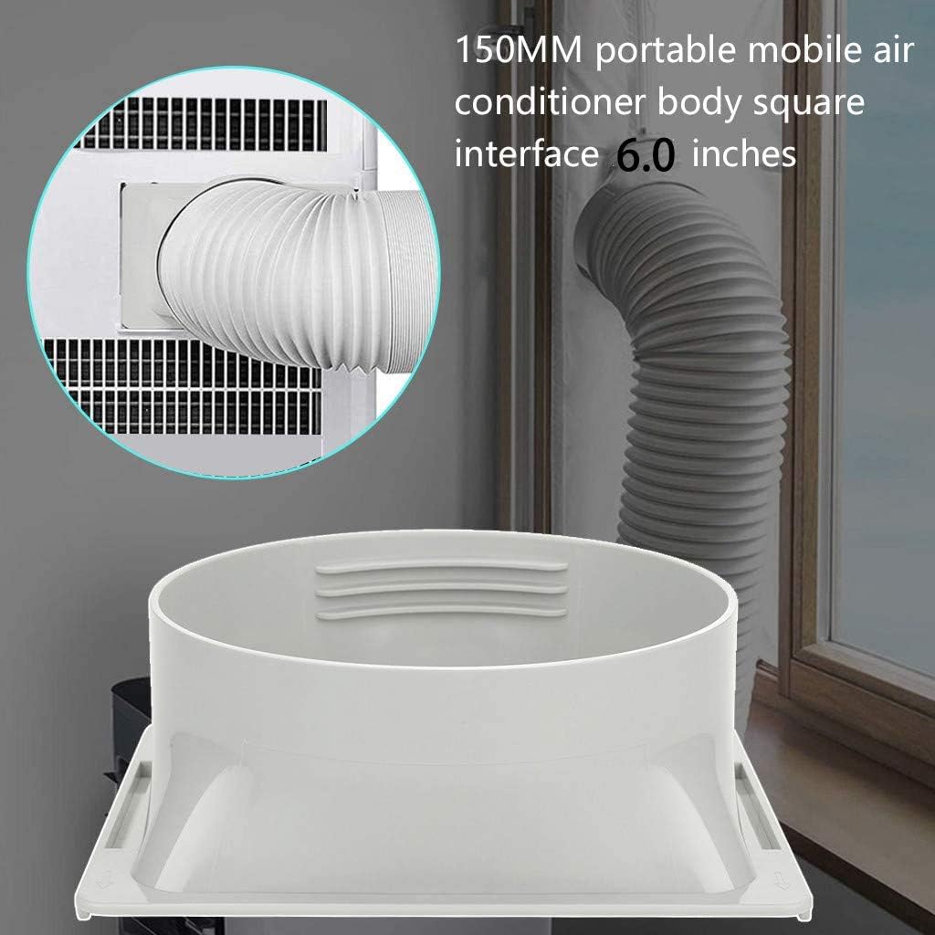 5.91'' Portable Air Conditioner Window Adapter Exhaust Hose Connector Tube Connector Air Hood Baffle Plate Mobile air Conditioning Accessories