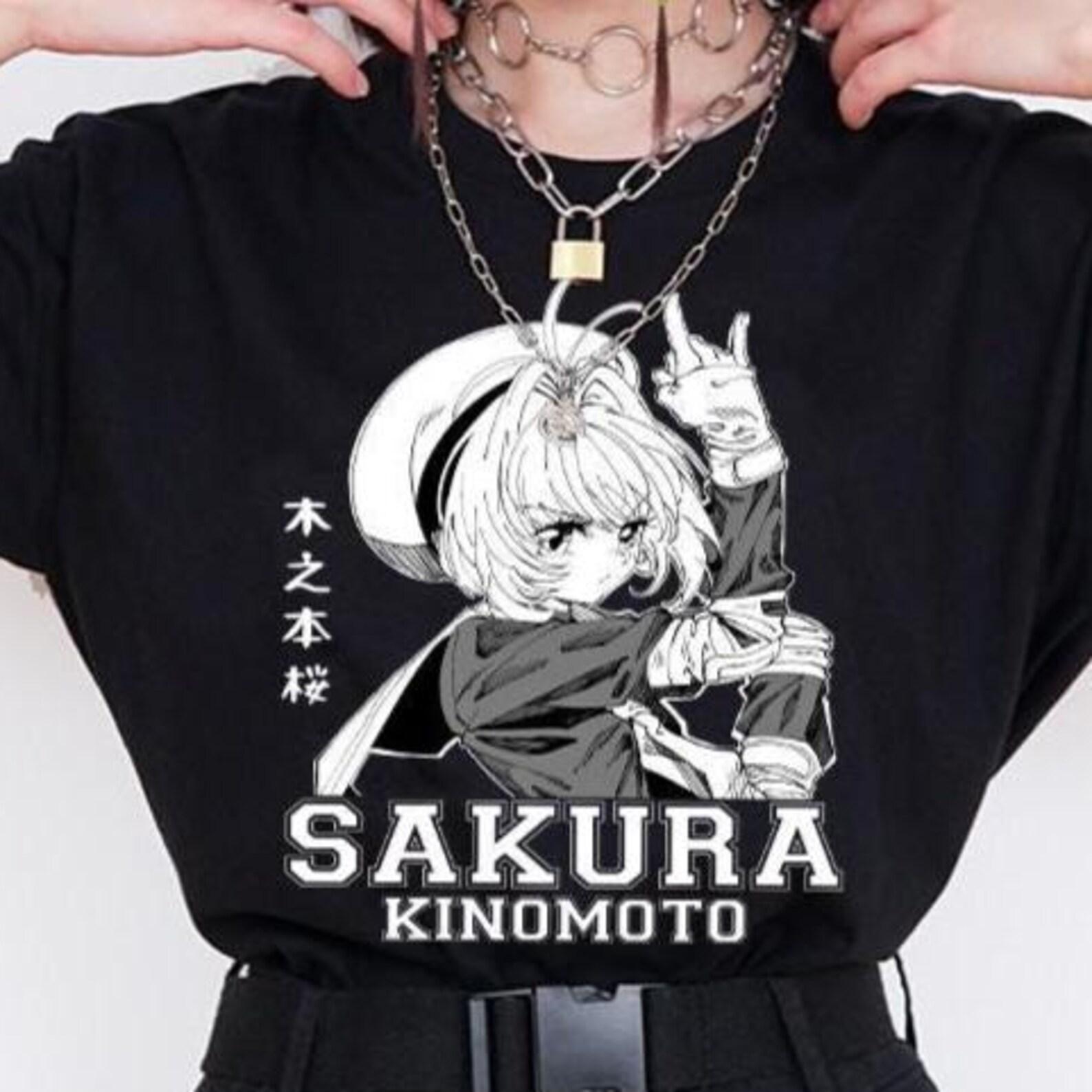 Sakura Kinomoto Shirt - Anime Cosplay Tee,Cardcaptor Sakura Tshirt S