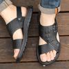 2025 Men's Summer Waterproof Thick-Soled Non-Slip Beach Sandals - Middle-Aged Dad's Driving Slippers