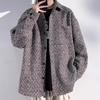 Spring and Autumn Men's New Retro Coarse Wool Laps Loose Coat