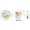 European Style Lemon Pattern Cups, Tea Cup Saucers Steak Plate Bowl Plate Dinnerware, Cute Coffee Mug Afternoon Tea Tableware