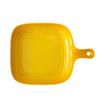 Creative Colorful With Handle Plate Gradual Change Home Western Food Plate Microwave Oven Single Handle Baked Rice Baking Pan
