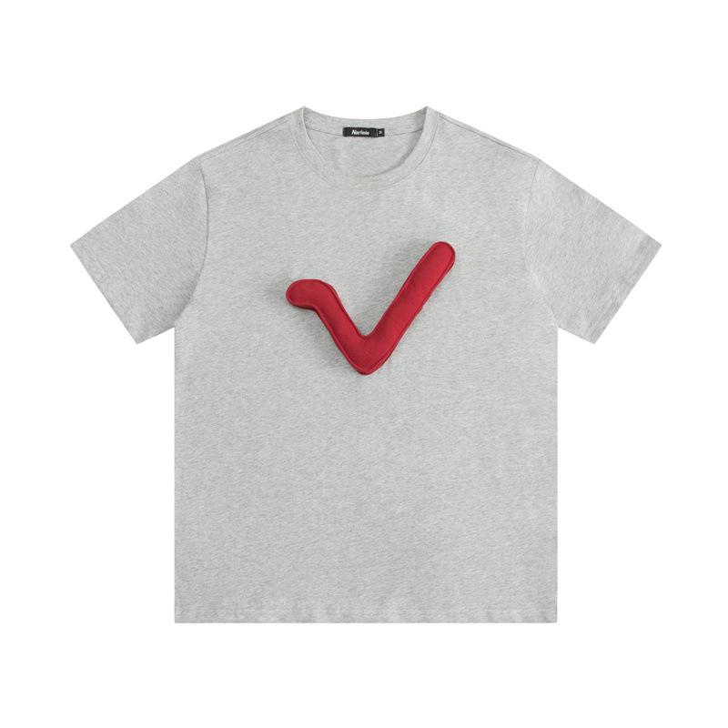 

INS Смешная графическая футболка для пары, хлопковая футболка, топы, футболки, летняя футболка с короткими рукавами L серый