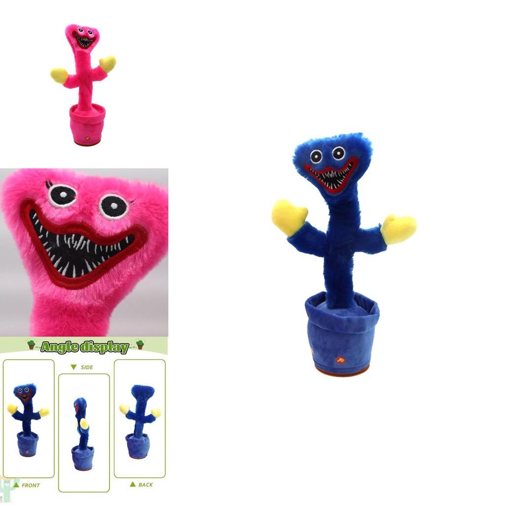 Poppy Playtime Huggy Wuggy Talking Cactus Plush Toy For Kids Interactive And Safe