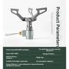BRS-3000T Titanium Mini Camping Gas Burners 25g One-Piece Pocket Stove Outdooor Hiking Folding Cooking Furnace Portable