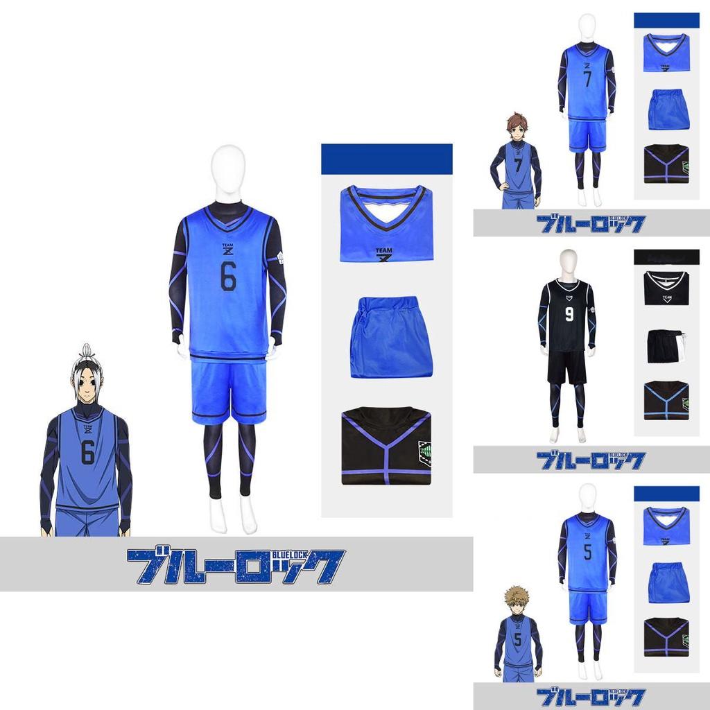 Blue Lock Cosplay Isagi Yoichi Rensuke No.1 Jersey Set Voor Anime Fans