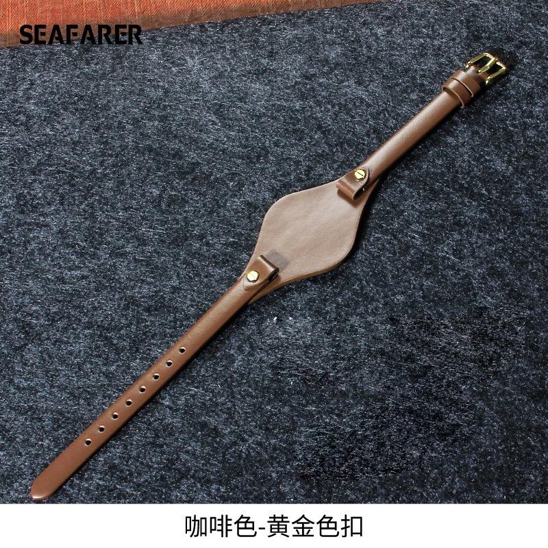Genuine Leather Watch Band Compatible with Fossil ES2830 ES3565 Women's Wristwatch 8mm Wide Strap Replacement Durable Classic Style