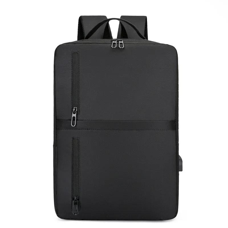 Business Casual Style Women Men Laptop Backpack Waterproof Oxford Cloth Laptop Bag  17 Inch Laptop Case