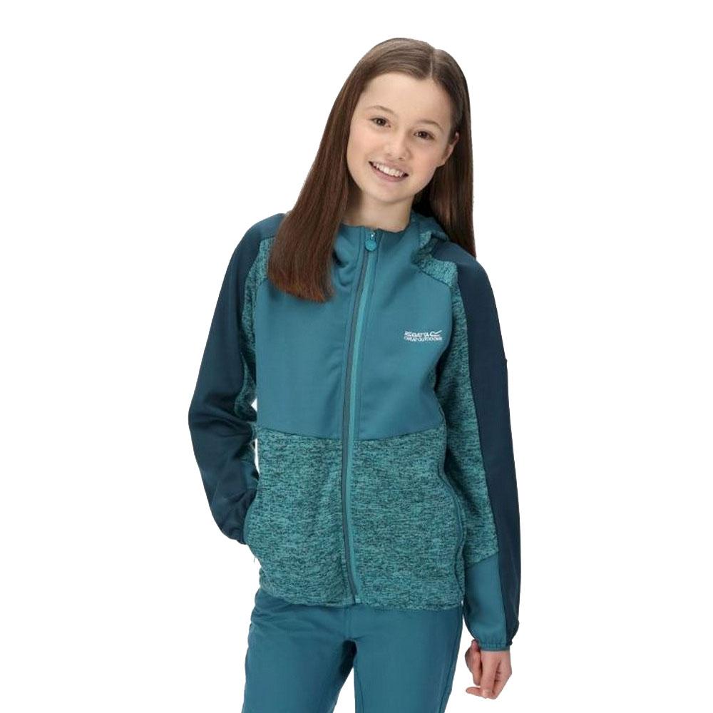 Regatta Childrens/Kids Dissolver VI Marl Fleece Full Zip Hoodie