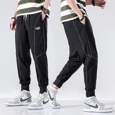 Hochelastische Herren-Freizeithose, Frühlings- und Herbsttrend, 9-Punkt-Leggings, lockere 9-Punkt-Freizeithose, Herren-Frühlingsschutzhose
