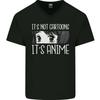 Its Anime Not Cartoons Mens V-Neck Cotton T-Shirt