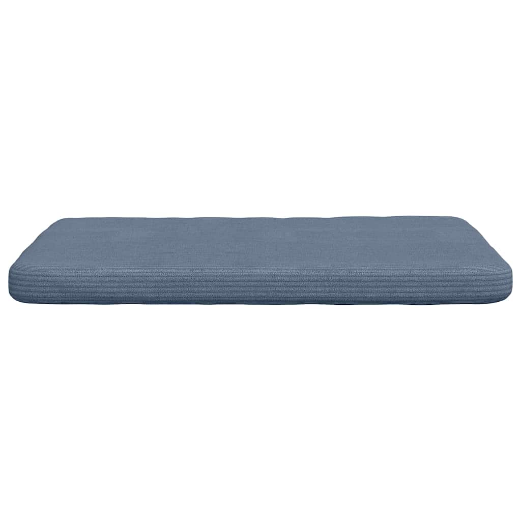 Seat Cushions 4 Pcs Blue 40 X 40 X 3 Cm Cord Fabric