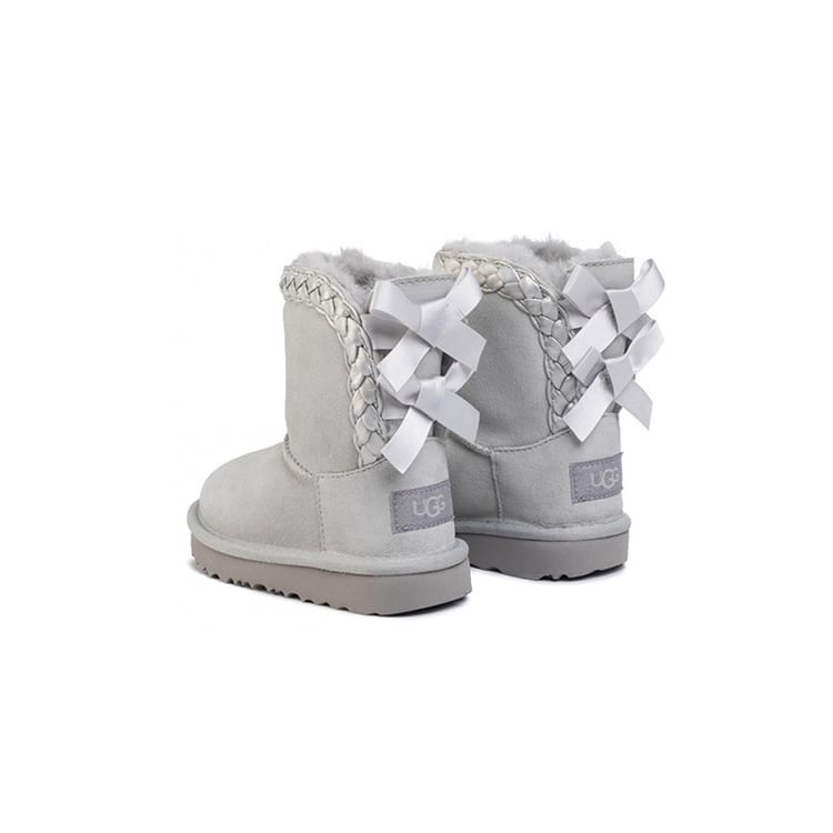 UGG CLASSIC SHORT II Kids' Cotton Boots Children Aged 3 7 Years Old Gray 1103617T-GRV