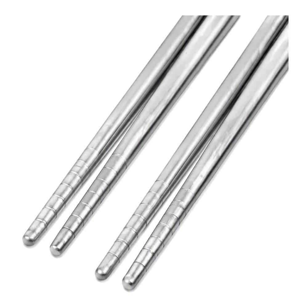 2 Pairs Titanium Chopsticks Lightweight Dishwasher Safe Portable Utensils  Travel