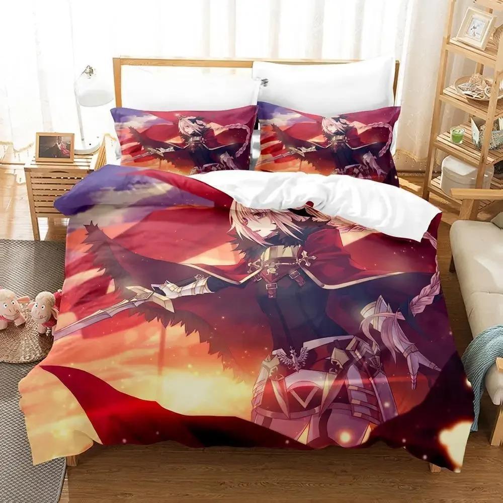 Fate  Astolfo Bedding Collection Single Twin Full Queen King Size Bed Collection Aldult Kid Bedroom Duvetcover Collections 3D Anime With Bed Linen
