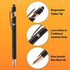 ZENTO Standard Model 3-Color Ballpoint Pen 0.5mm Lavender Body Black Red Blue Ink UBE3ZSC05.34 Original Stylus Touch