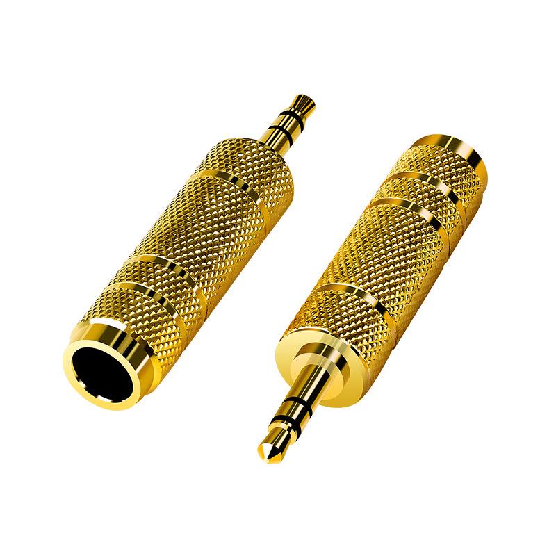 Jinghua 6.35mm to 3.5mm Male to Female Audio Adapter for Headphones, Microphone, and Speakers