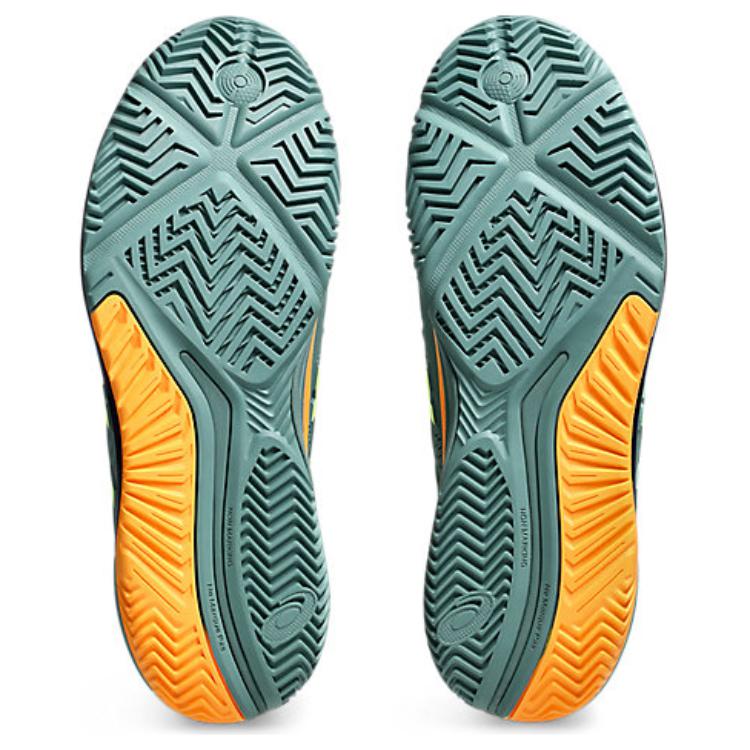 New Asics Gel Resolution 9 Padel Celadon Safety Yellow 1041A334-300