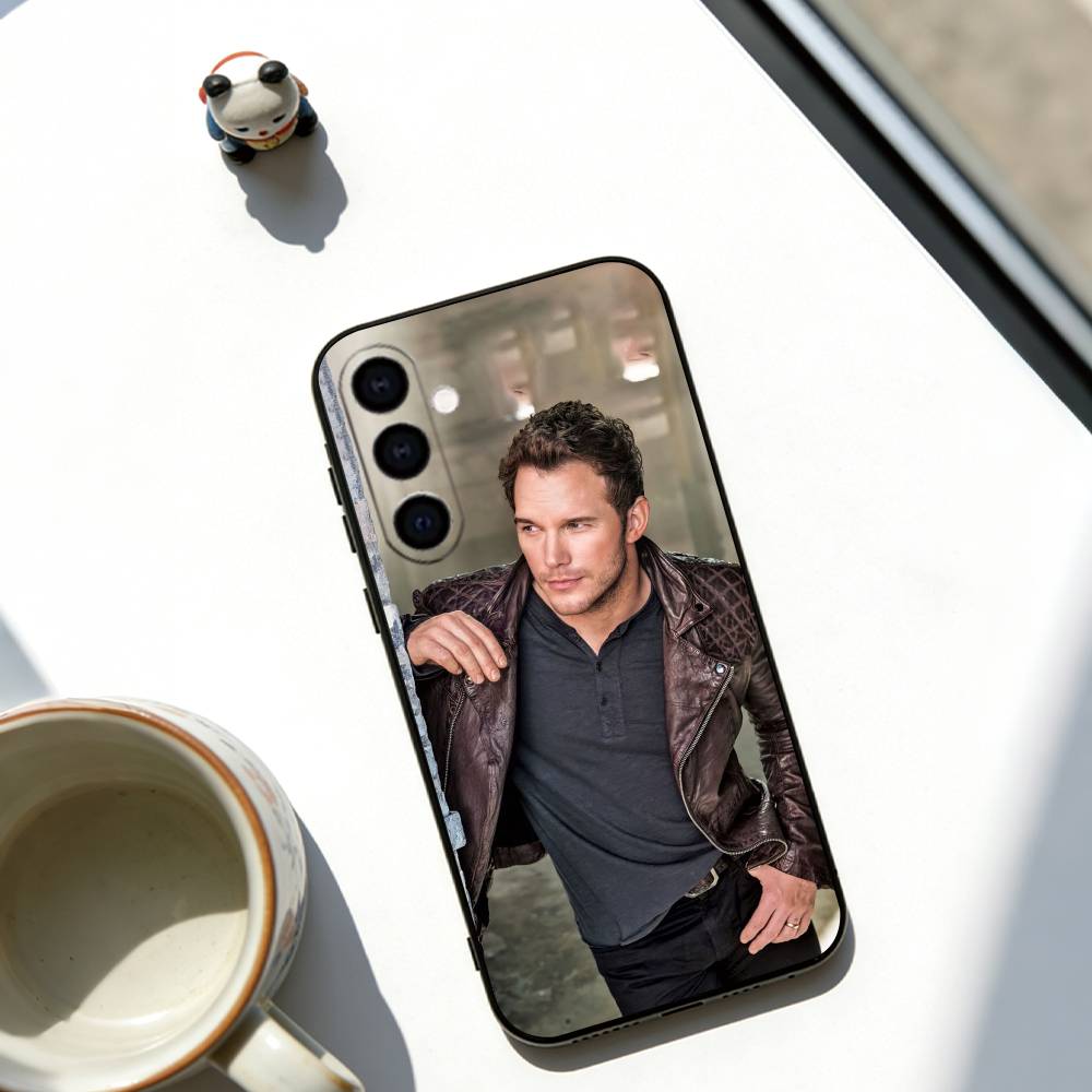 Chris Pratt Phone Case For Samsung Galaxy A73,A72,A71,A70,A53,A52,A51,Others Soft Black Cover