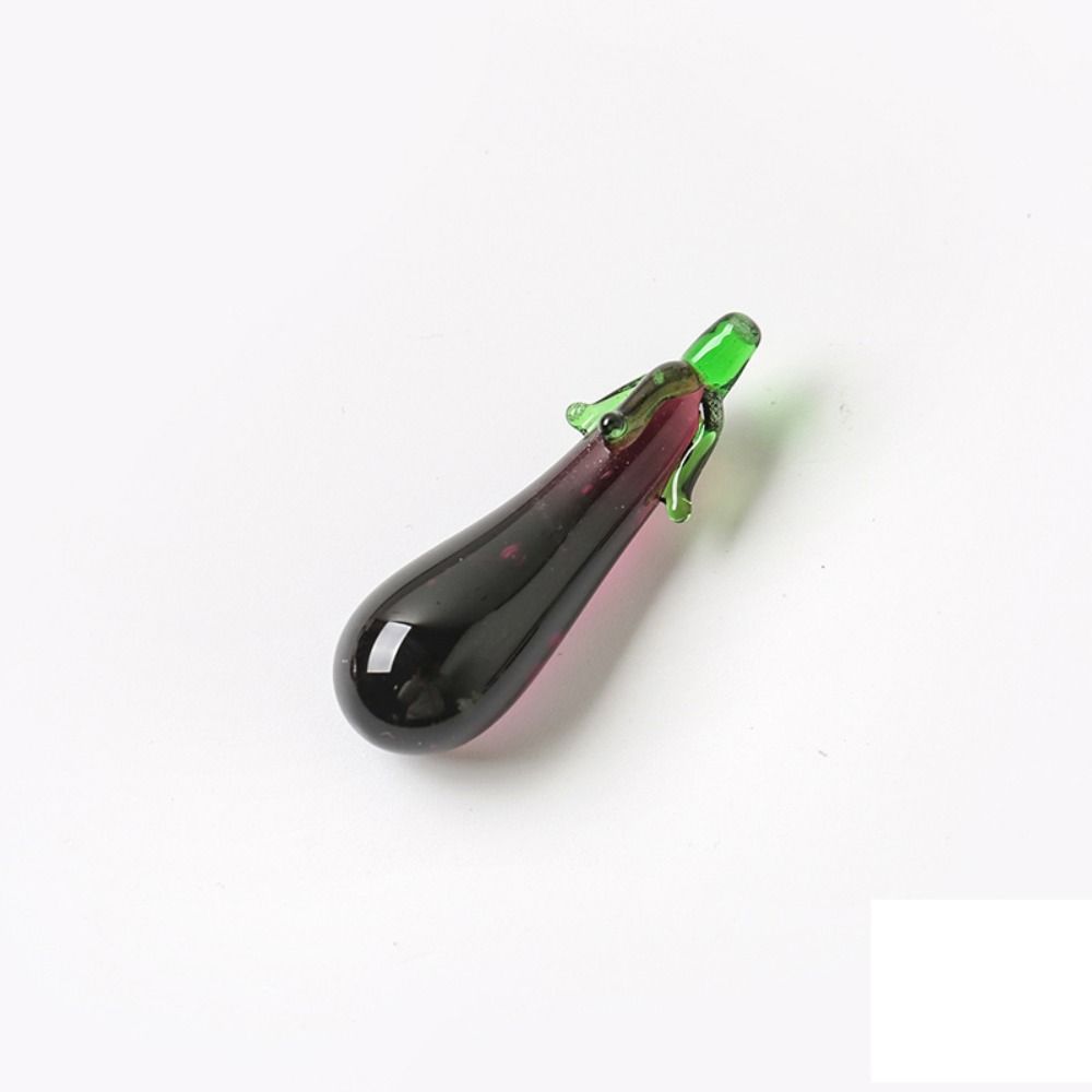 

Бонсай Декор Фрукты и овощи Фигурки из овощей Стеклянные поделки Украшения для рабочего стола Мини-статуэтки eggplant