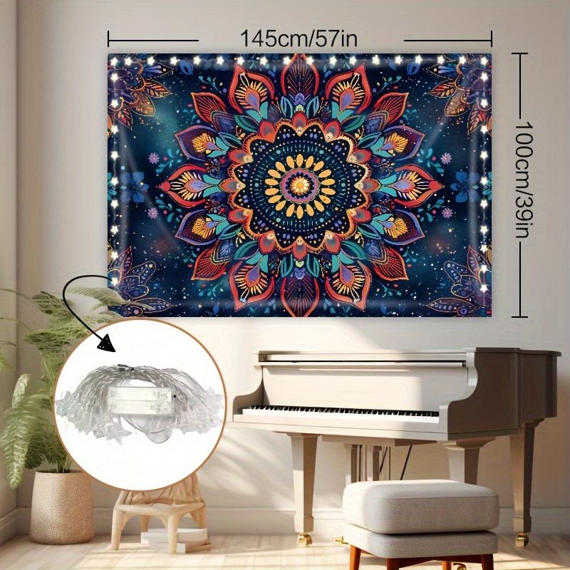 Bohemian Mandala Wall Hanging Tapestry Perfect for Bedroom Living Room Decor and Ethnic Home Accents Great Gift