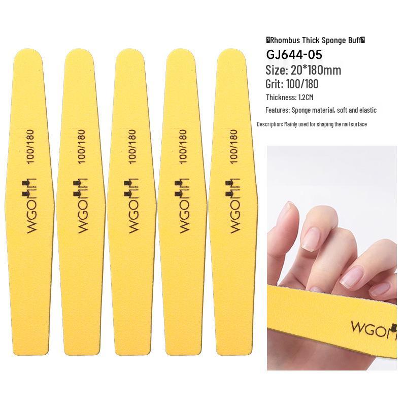 Double-Sided Sponge Nail File & Polishing Strip for Salons