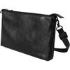 [Dom Teporna] Men's Genuine Leather Italian Leather Sacoche Bag, Slim, Lightweight, Mini Shoulder Bag, Crossbody Bag, Pouch, Stylish, Simple, Black