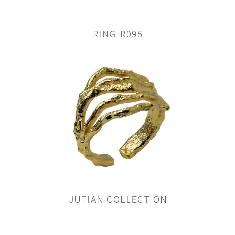 Korean Retro Multi-layer Adjustable Tin Foil Texture Ring - Trendy Women s Hip Hop Style Open Adjustable