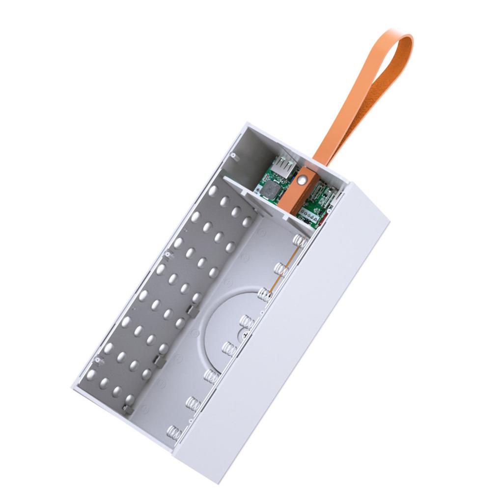 32x18650 Batteriehalter Schalen Powerbank Gehäuse Kunststoffschalen Schnellladergehäuse für 18650 Batterien Abnehmbares Design