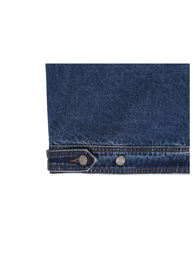 Gubin Washed Line Denim Trucker Jacket