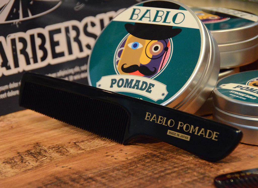 BABLO POMADE Original Comb for Pomade Made In Japan Men, Styling, Barber,