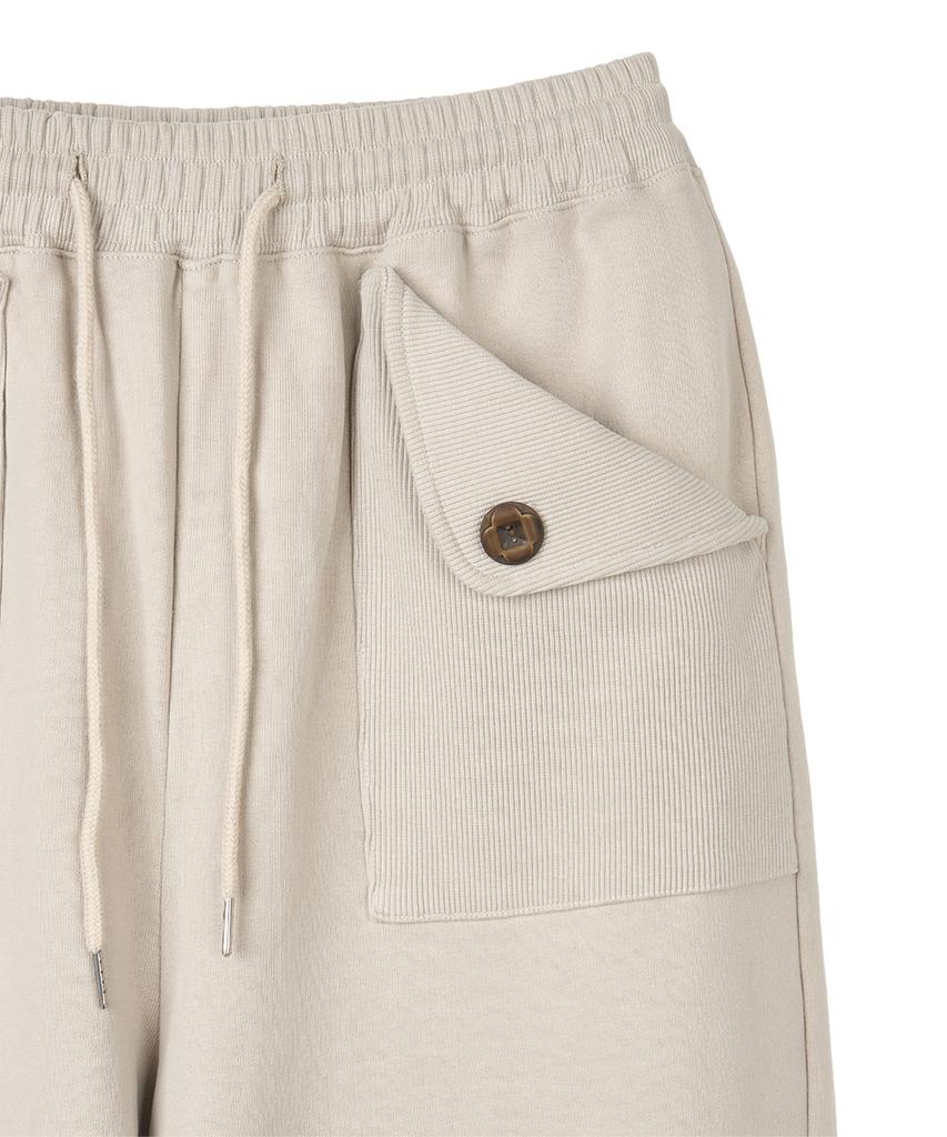 Dandel Dd Rib Pocket Easy Sweat Pants (Cream)